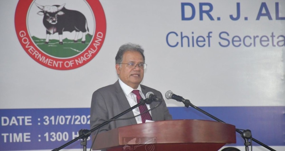 Dr J Alam, IAS speaking during the farewell programme.